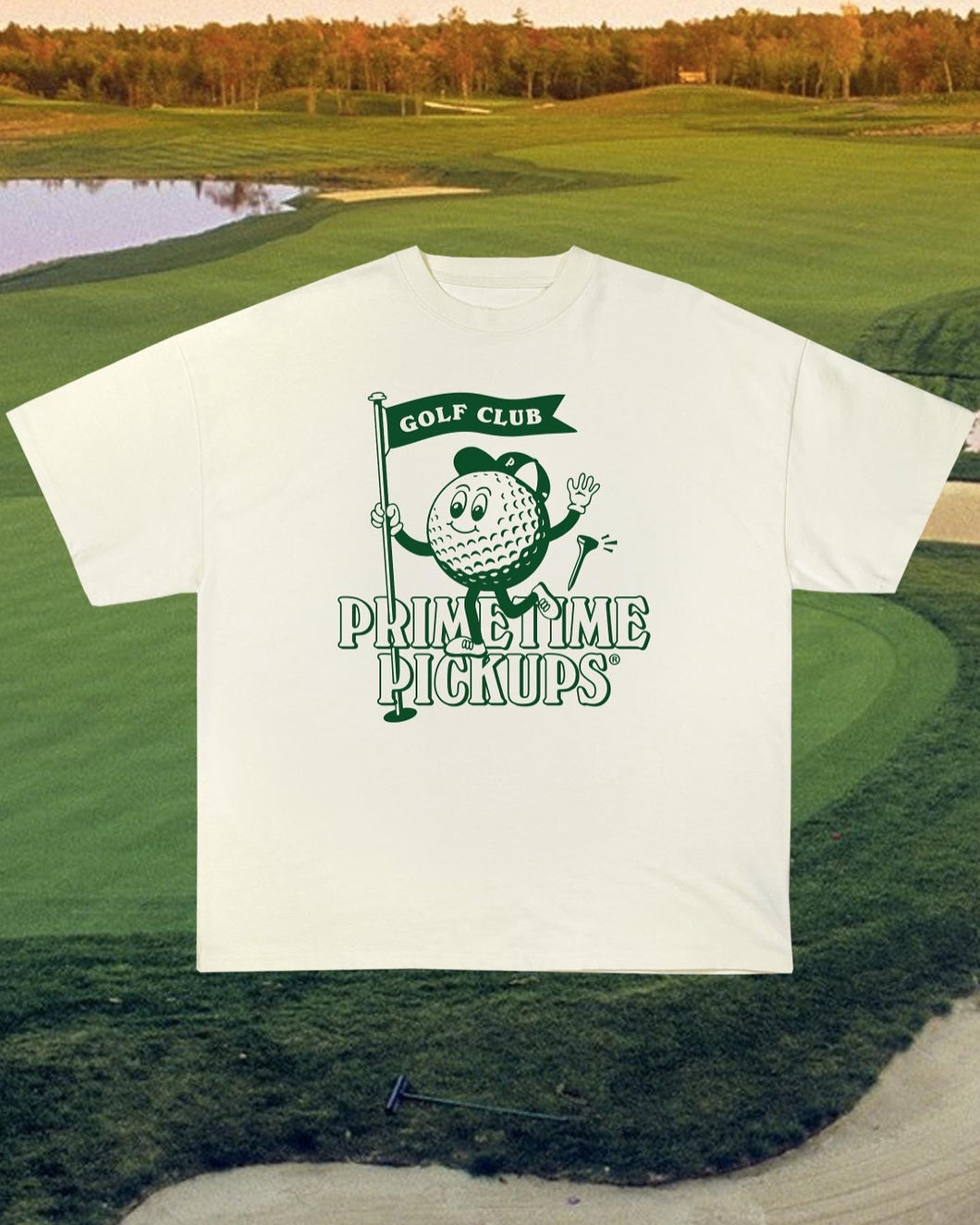 Golf Club T-Shirt - Creme